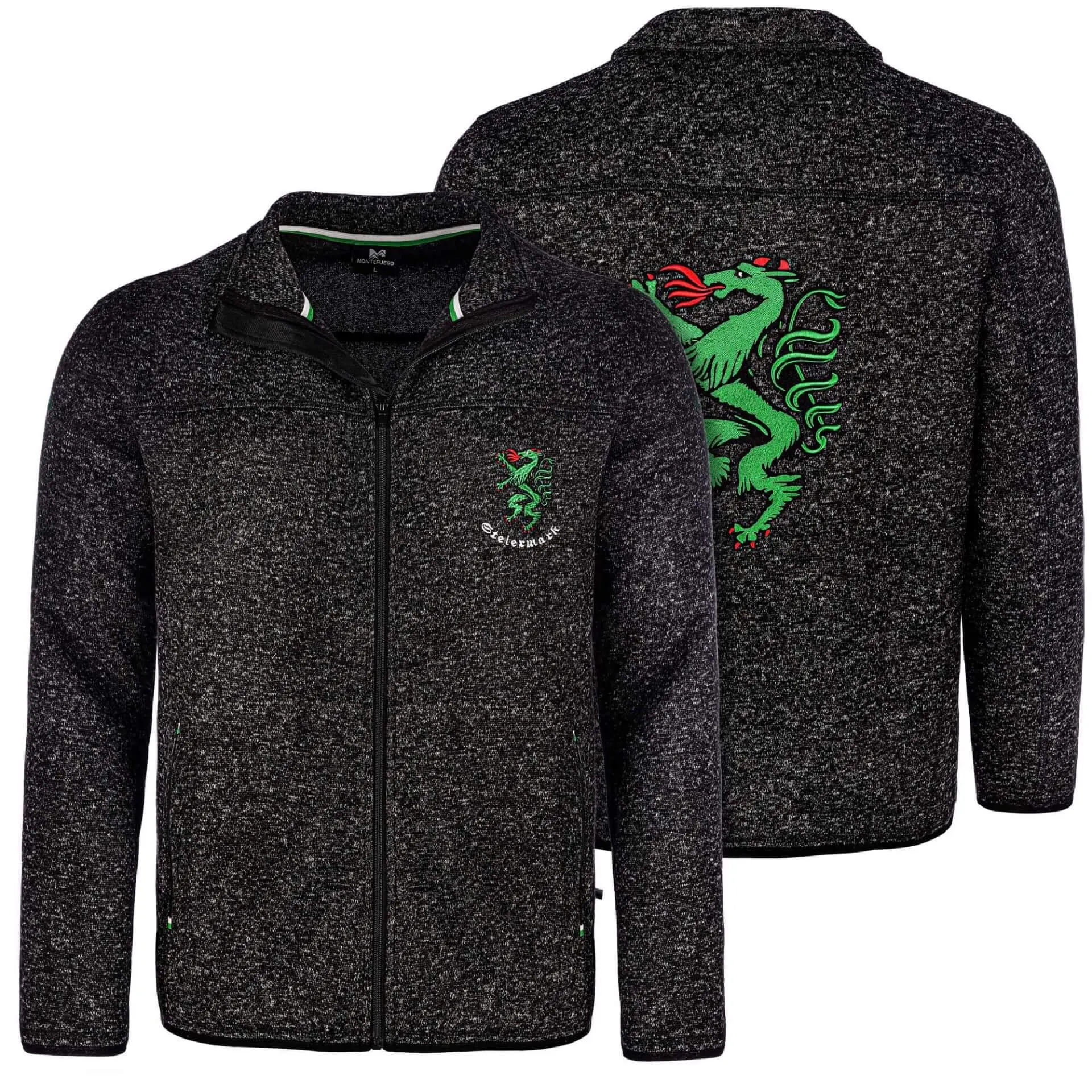 Damen Strickfleece Jacke "Steiermark", Anthrazit