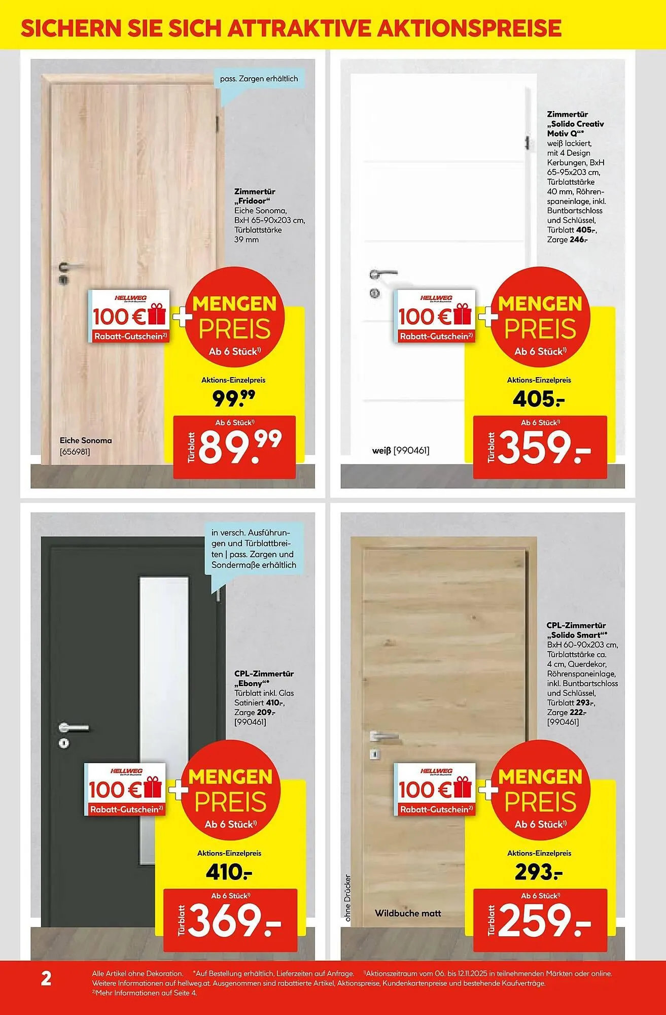 Hellweg Prospekt von 6. November bis 12. November 2025 - Flugblätt seite  2