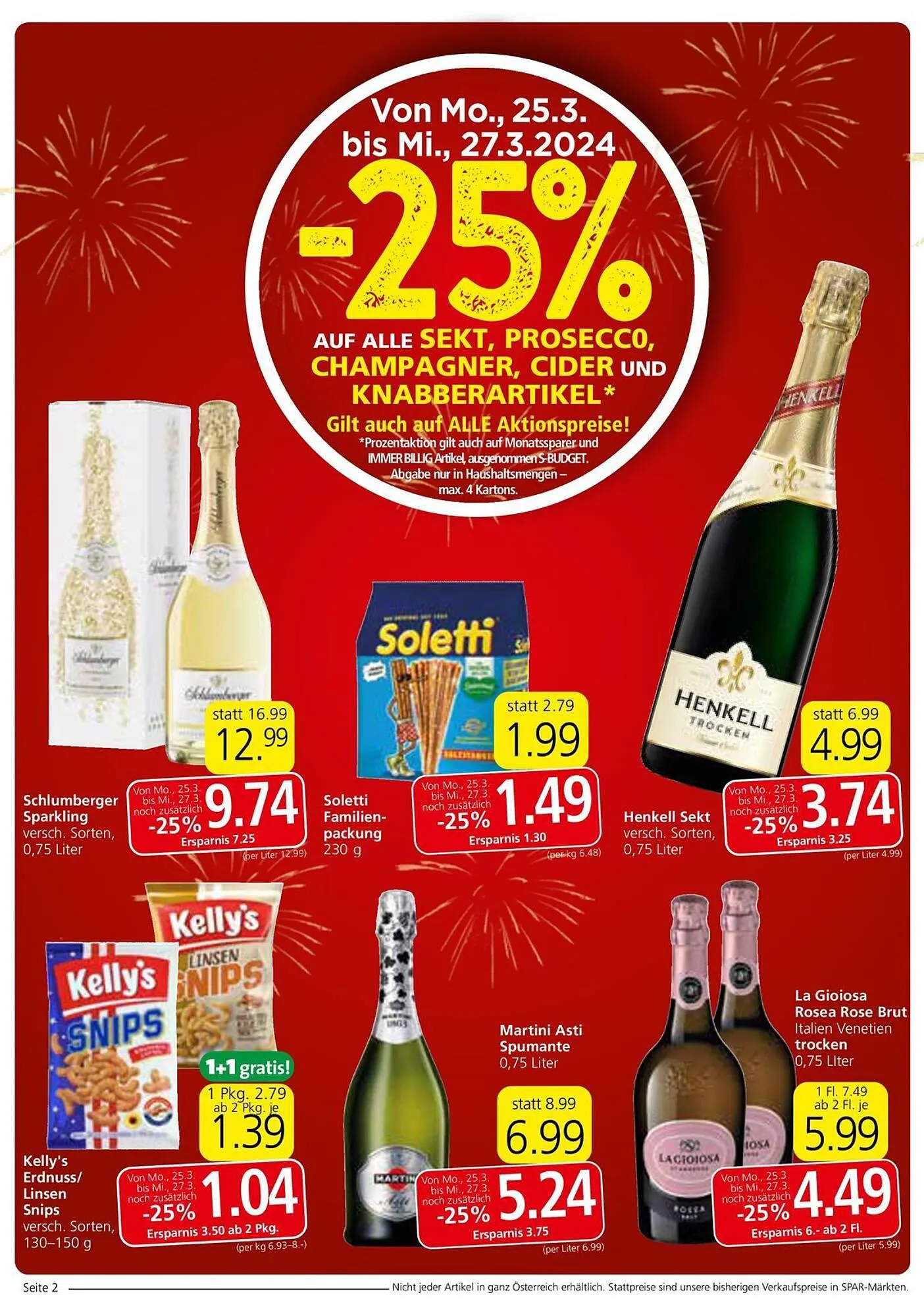 Spar Flugblatt von 26. März bis 3. April 2024 - Flugblätt seite 2