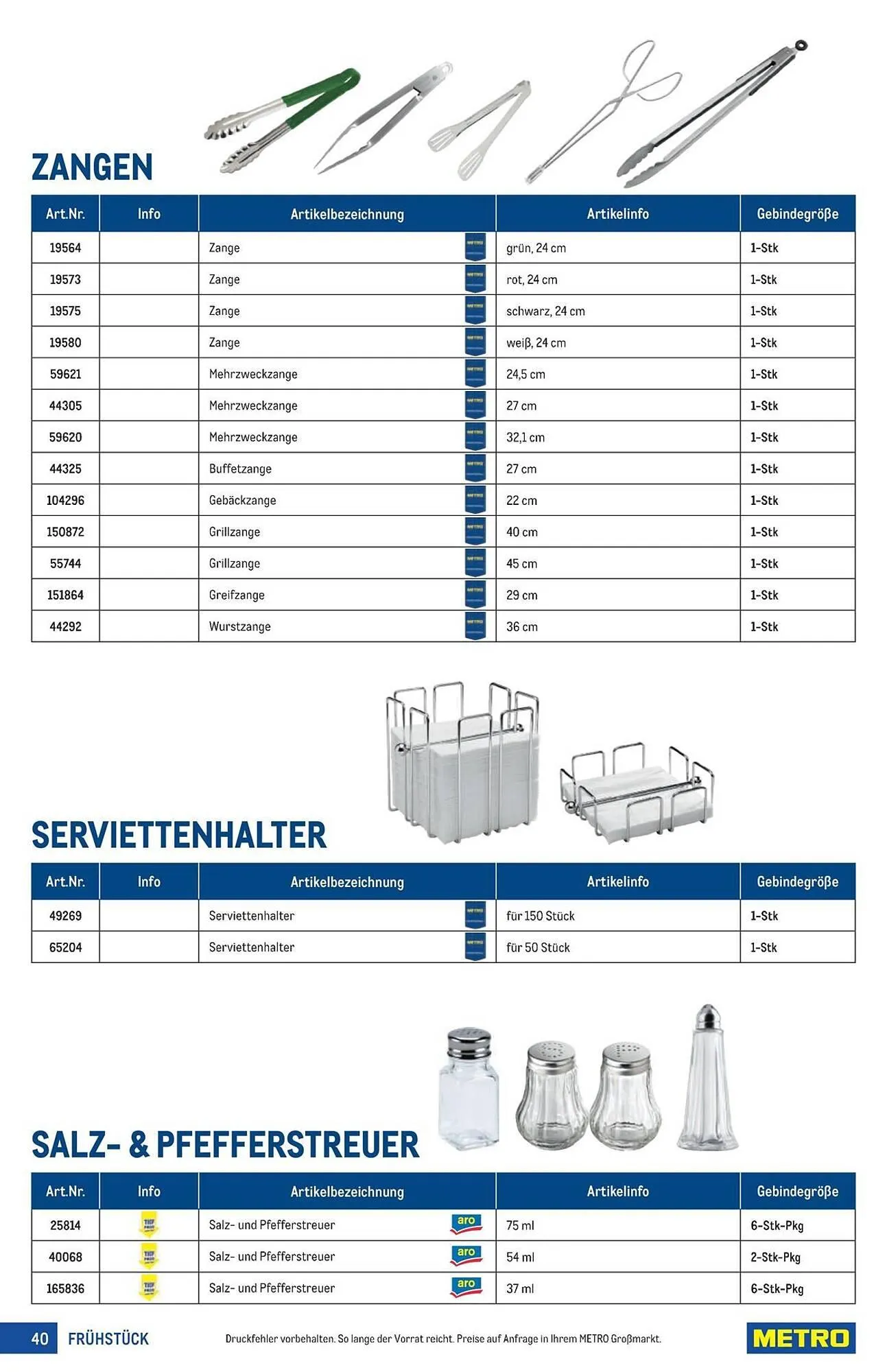 Metro Flugblatt von 18. März bis 1. April 2026 - Flugblätt seite  40