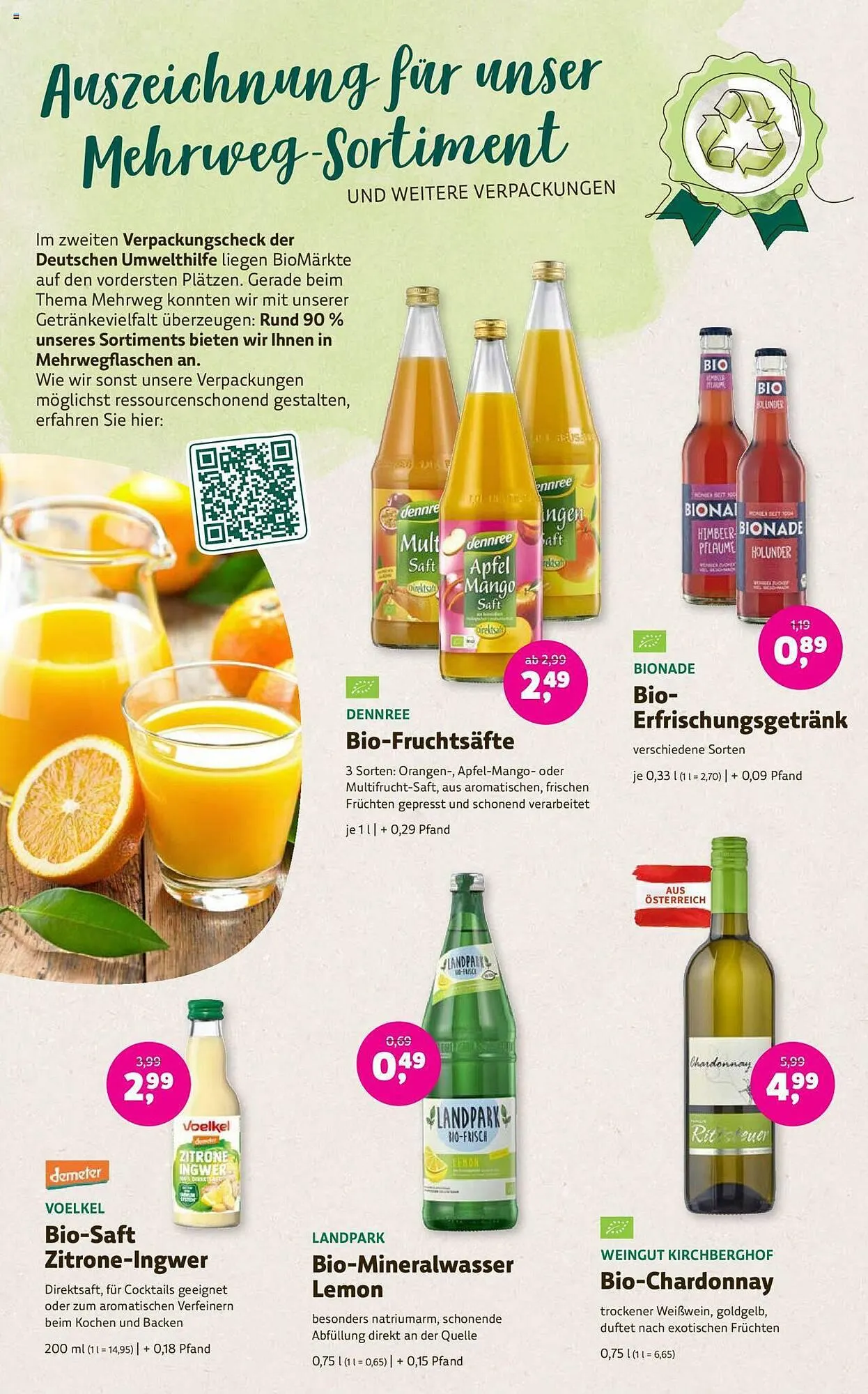 Denn's Biomarkt Flugblatt von 13. September bis 26. September 2023 - Flugblätt seite  14