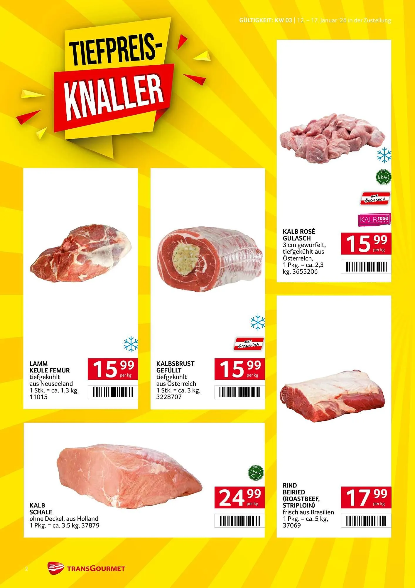 Transgourmet Flugblatt von 12. Jänner bis 17. Jänner 2026 - Flugblätt seite 2