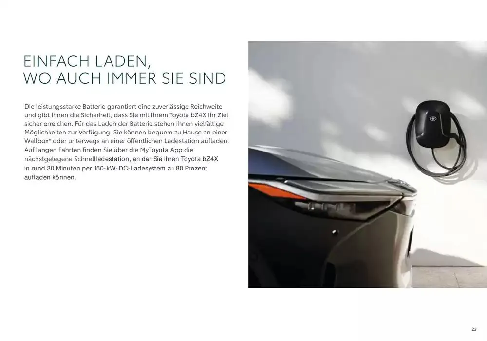 Toyota bZ4X  von 7. Dezember bis 7. Dezember 2025 - Flugblätt seite  23