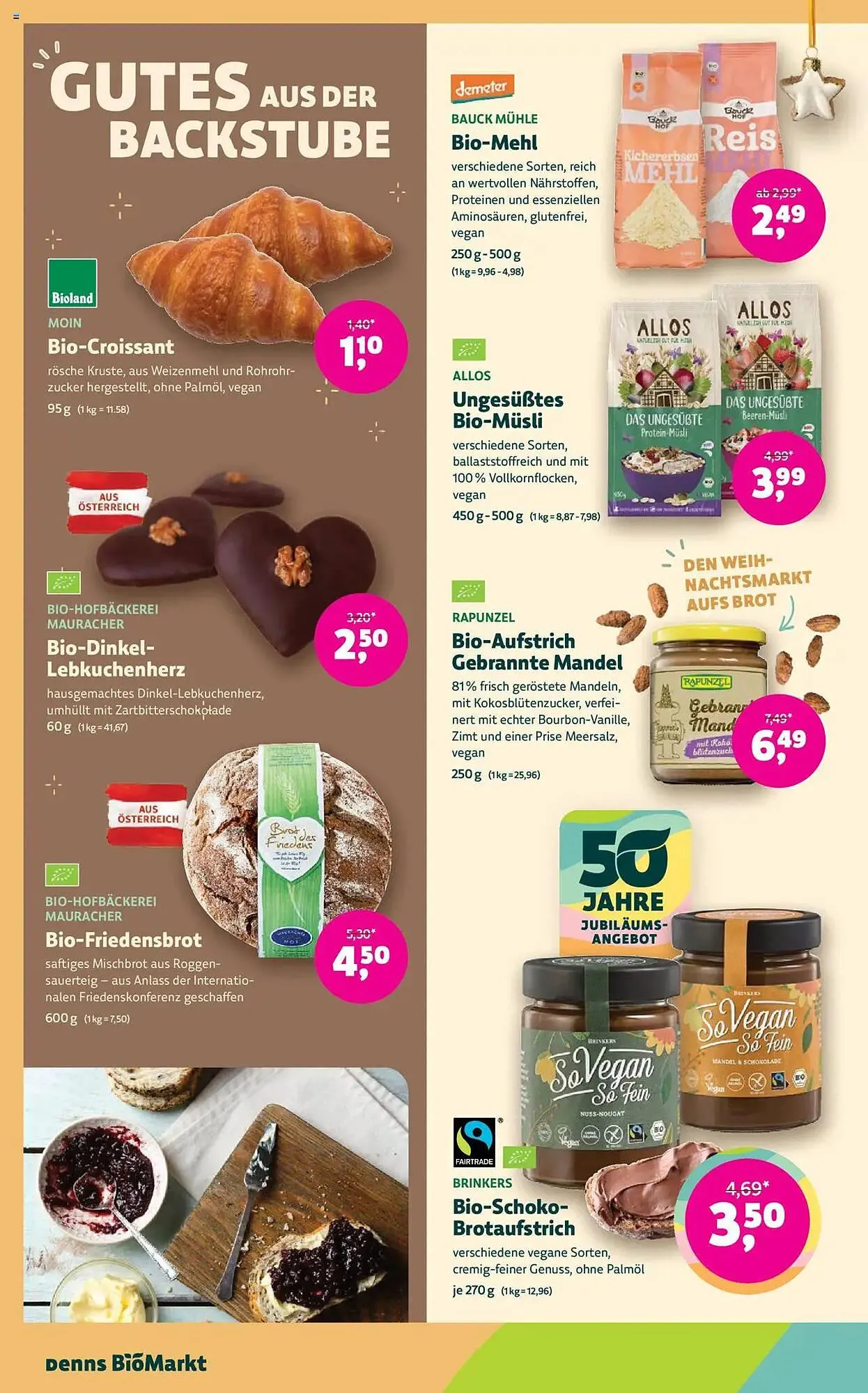 Denn's Biomarkt Flugblatt von 4. Dezember bis 17. Dezember 2024 - Flugblätt seite  10