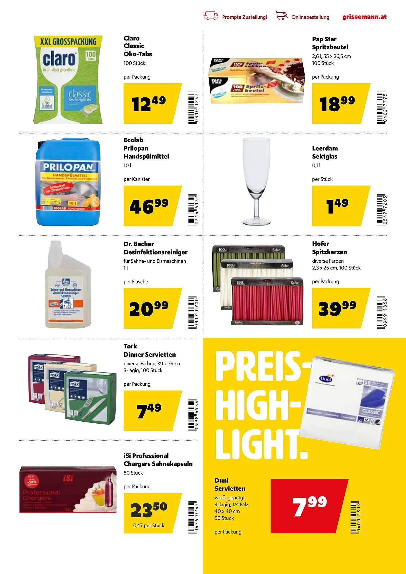 Eurogast Grissemann Flugblatt von 1. Dezember bis 12. Dezember 2025 - Flugblätt seite  23