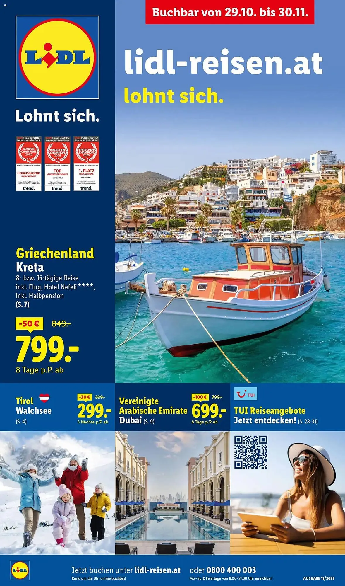 Lidl Flugblatt von 29. Oktober bis 30. November 2025 - Flugblätt seite  1