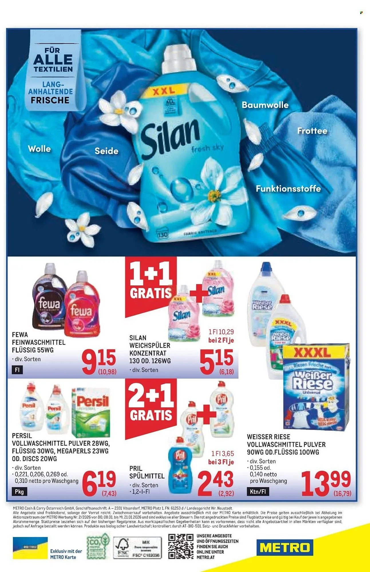 Metro Flugblatt von 8. Jänner bis 21. Jänner 2026 - Flugblätt seite  16