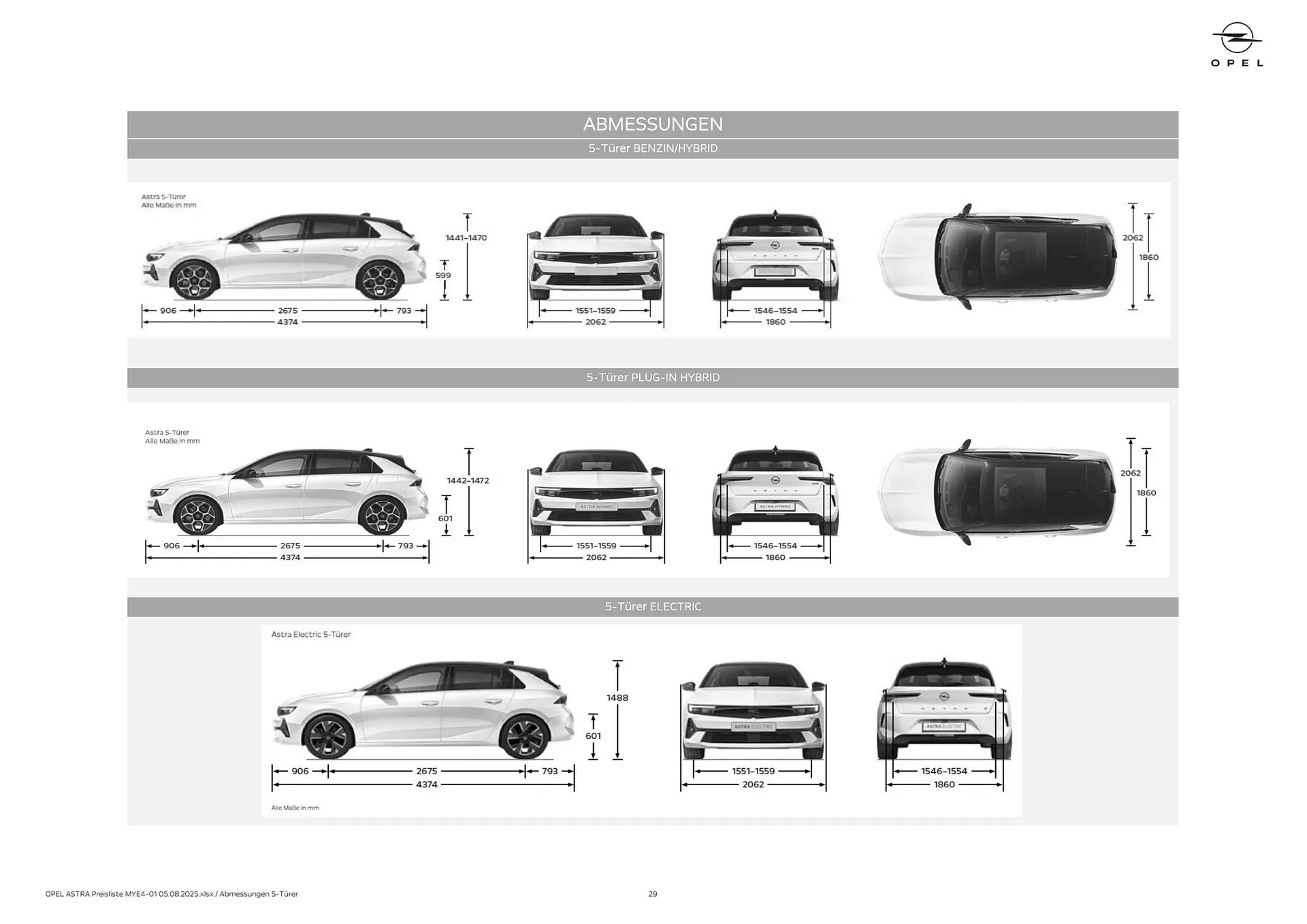 Opel Flugblatt von 18. August bis 18. November 2025 - Flugblätt seite 29