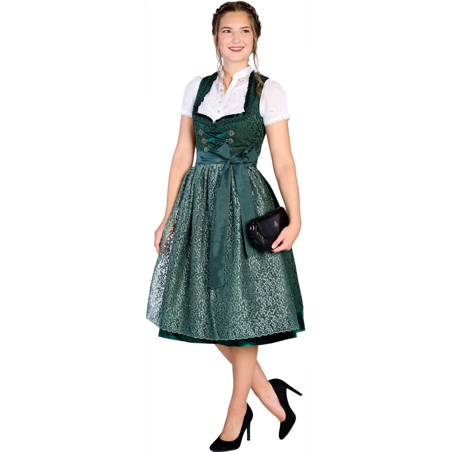 Damen Dirndl "Fenja", Dunkelgrün