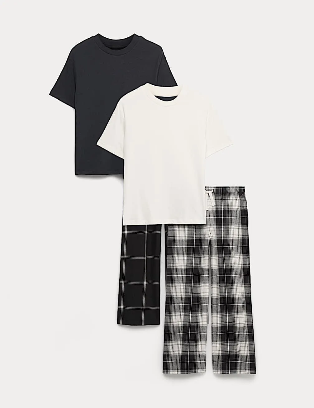 2er-Pack Schlafanzugsets aus Baumwolle mit Karomuster (6–16 Jahre)