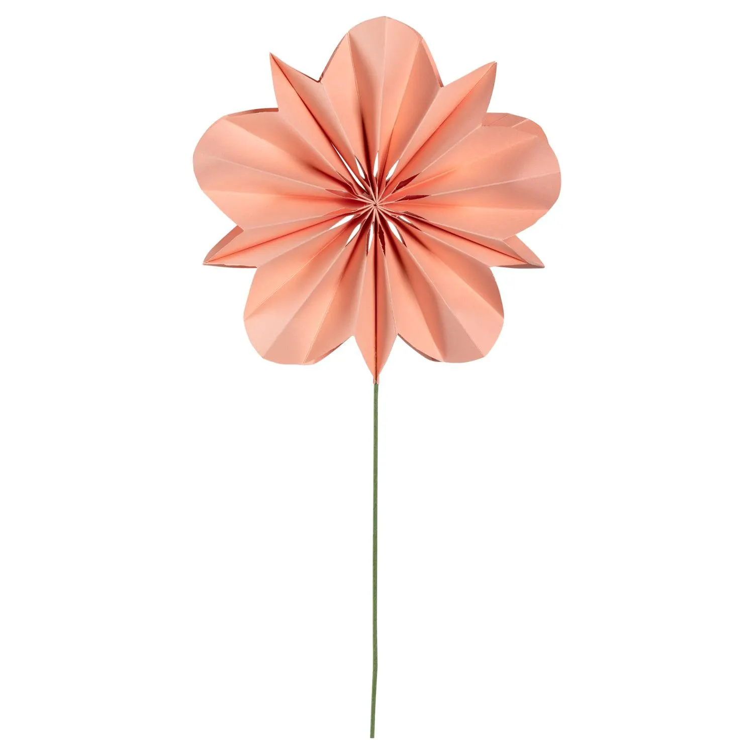 Papierblume VERNAZZA 50 cm lachs auf Stab