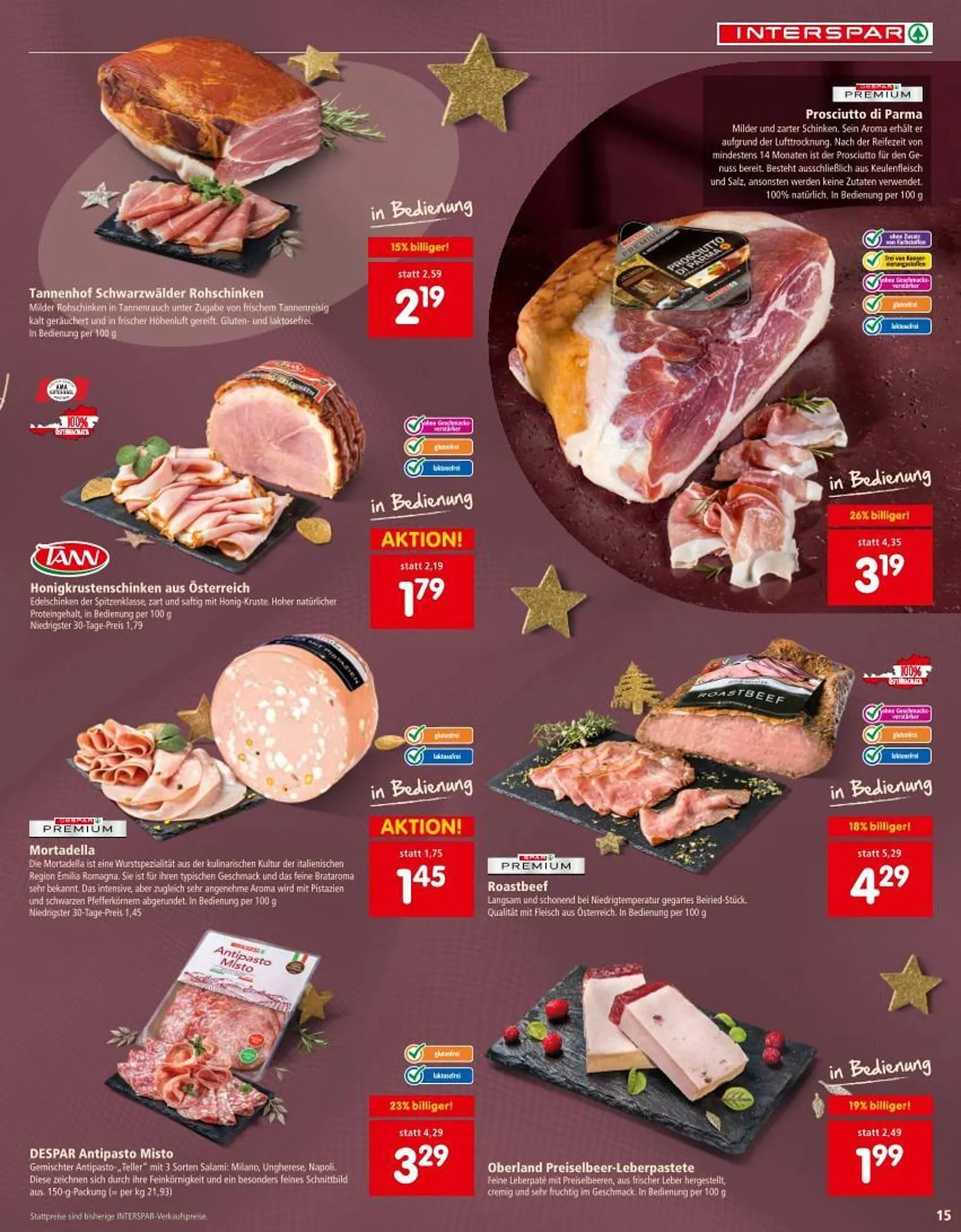 Interspar Flugblatt von 20. November bis 31. Dezember 2025 - Flugblätt seite  15