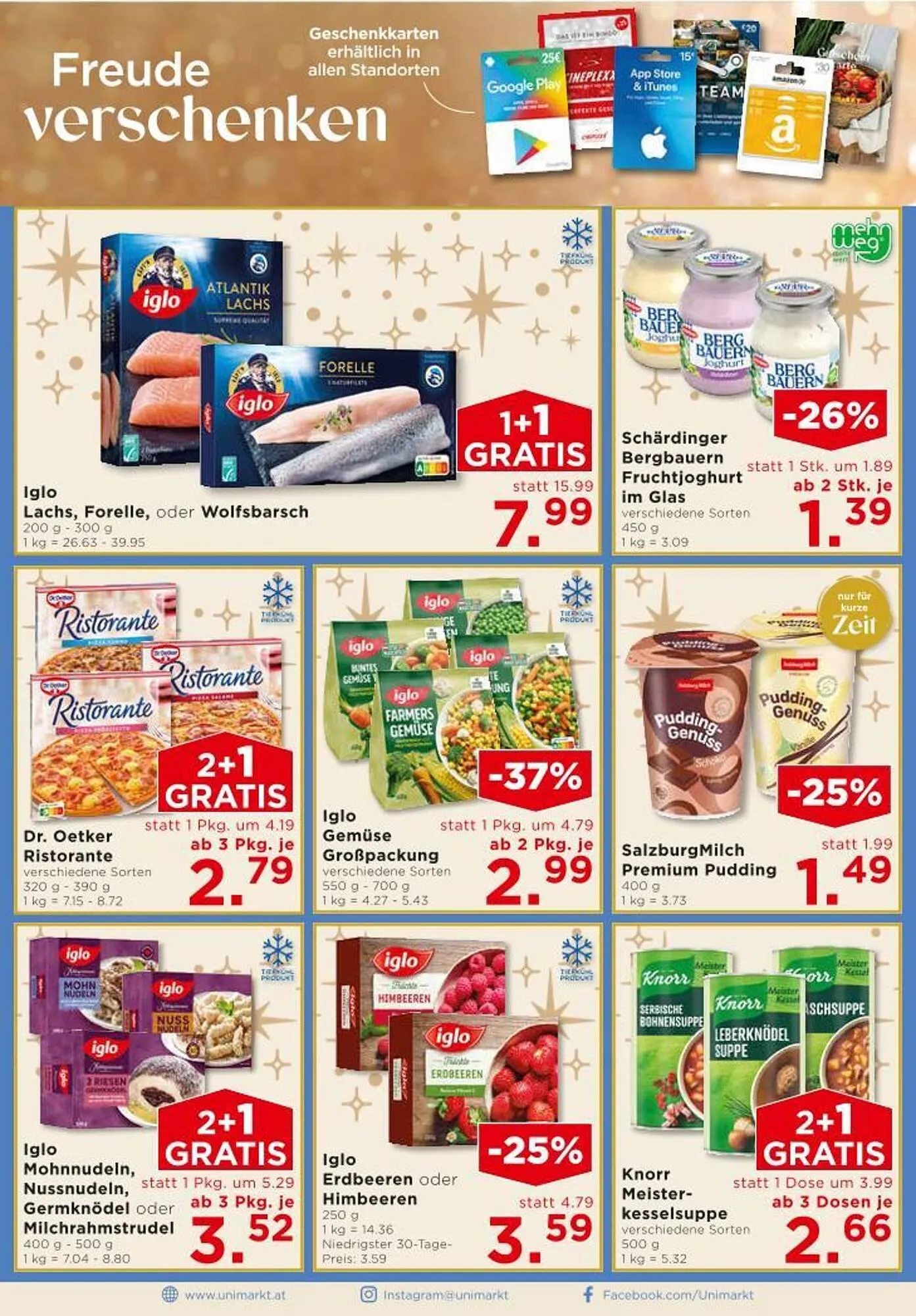 Unimarkt Flugblatt von 3. Dezember bis 9. Dezember 2025 - Flugblätt seite  12