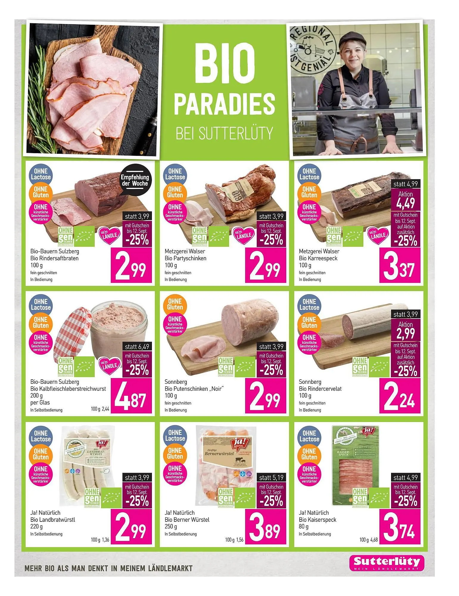 Sutterlüty Flugblatt von 7. September bis 12. September 2023 - Flugblätt seite 5
