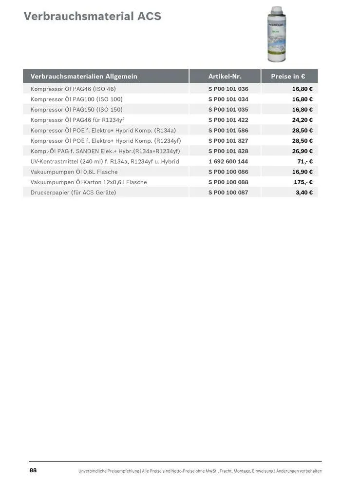 Werkstattausrüstung von Bosch von 21. Mai bis 31. Dezember 2024 - Flugblätt seite  88