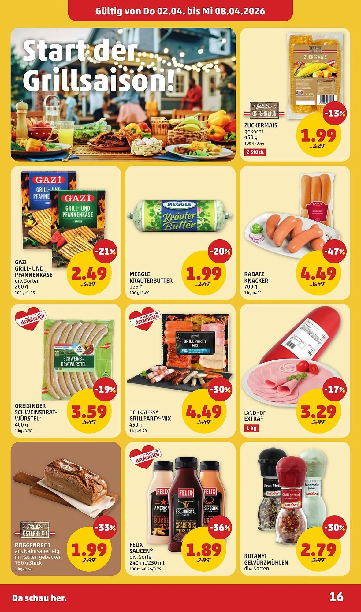 PENNY Flugblatt von 2. April bis 8. April 2026 - Flugblätt seite  16