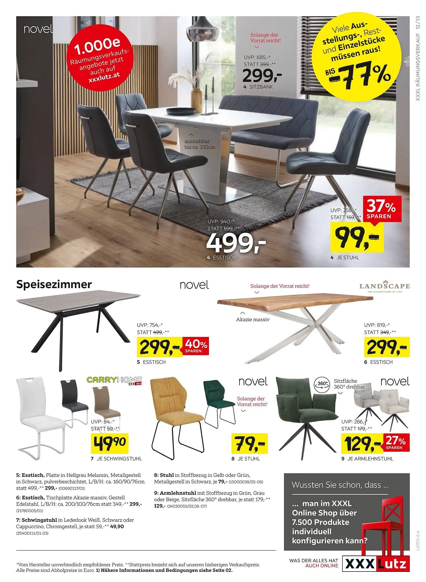 XXXLutz Prospekt von 30. Dezember bis 11. Jänner 2026 - Flugblätt seite  13