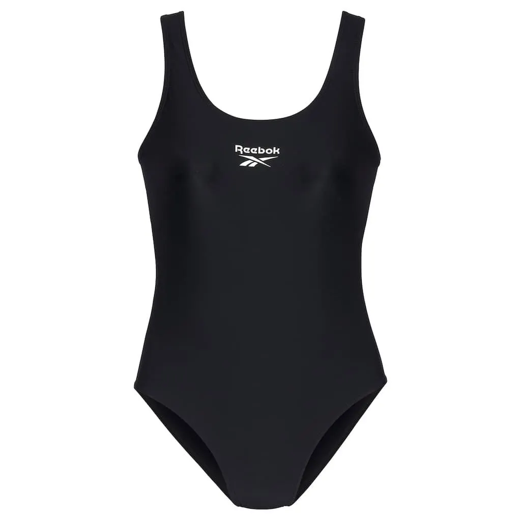 Reebok Badeanzug »"Adelia"« Racer-Back Cut Out, sportlich, schlicht, bequem, Logo vorne