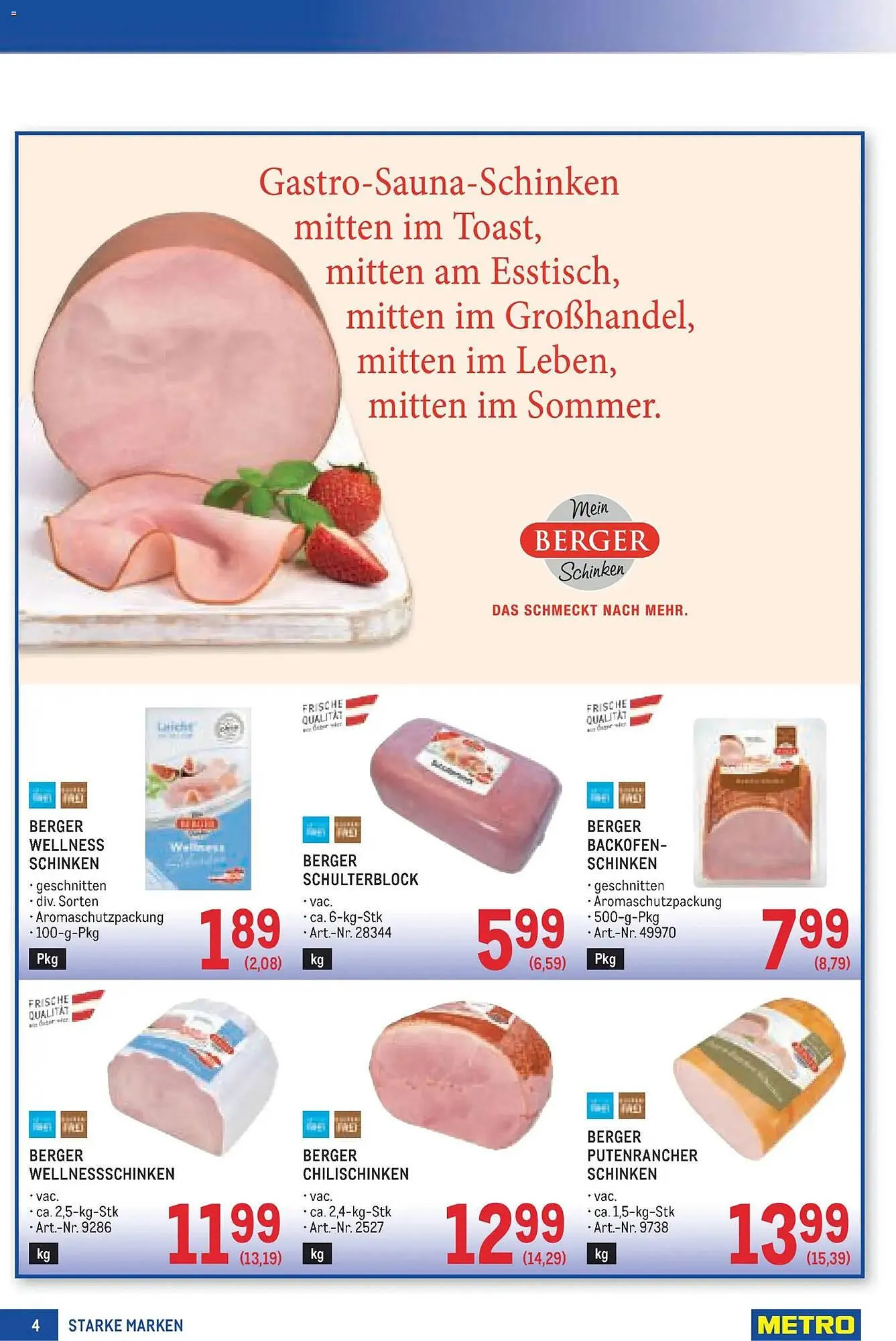 Metro Flugblatt von 9. Juli bis 22. Juli 2026 - Flugblätt seite  4