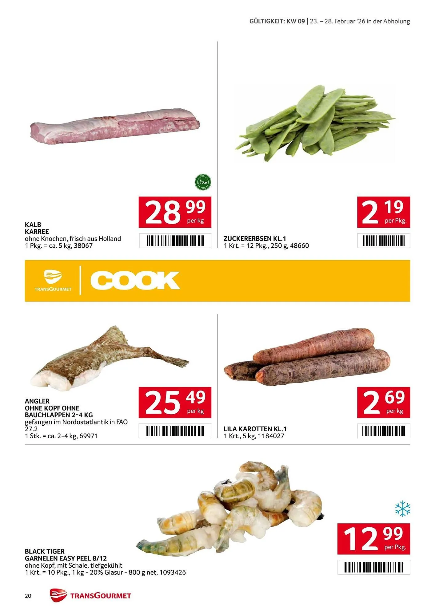 Transgourmet Flugblatt von 23. Februar bis 28. Februar 2026 - Flugblätt seite 20