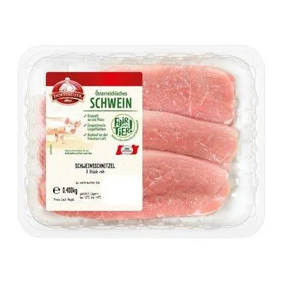 Hofstädter Schweinschnitzel geschnitten