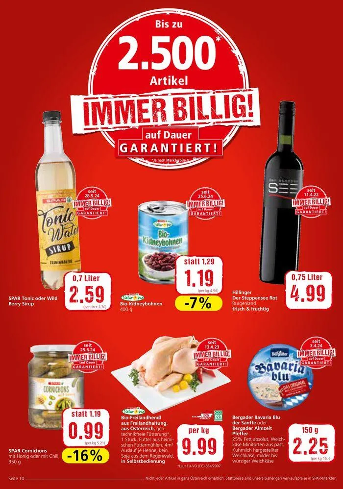 Spar flugblatt von 31. Juli bis 14. August 2024 - Flugblätt seite  10