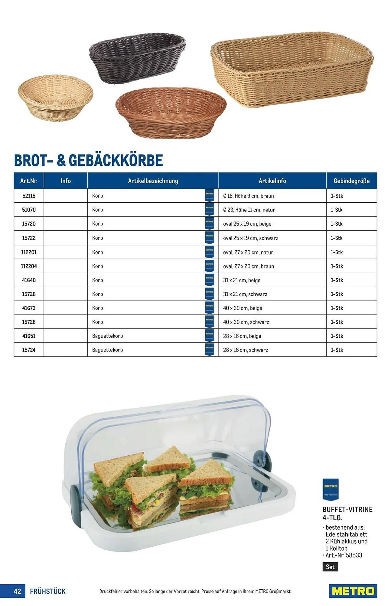 Metro Flugblatt von 18. März bis 1. April 2026 - Flugblätt seite  42