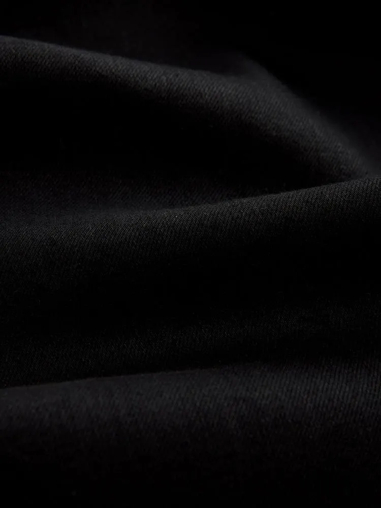 Schwarz - Jeans mit weitem Bein