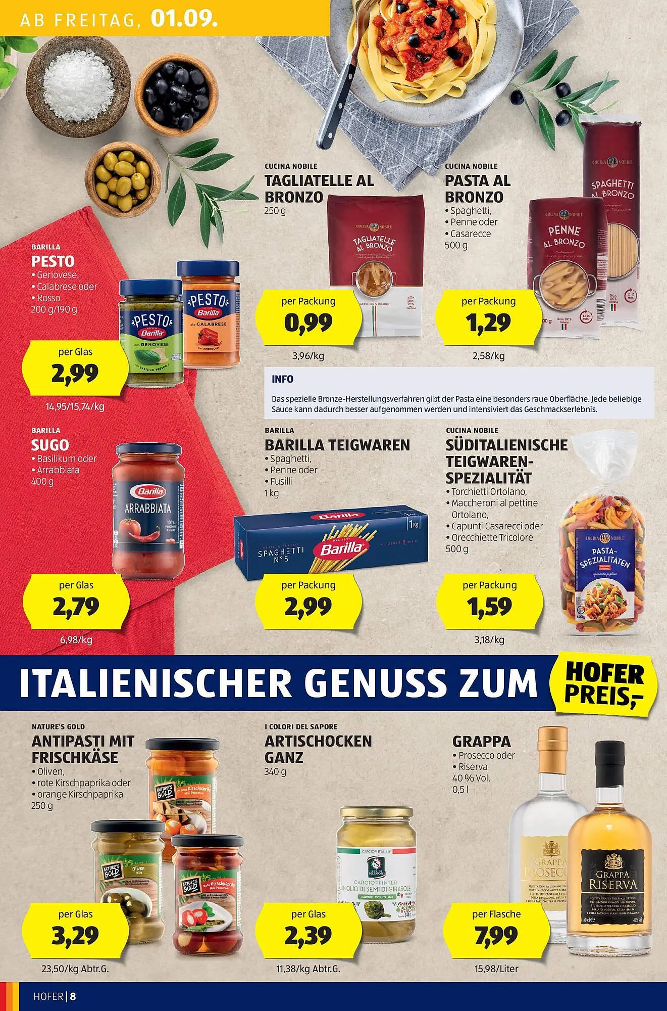 Hofer Flugblatt von 1. September bis 7. September 2023 - Flugblätt seite 8