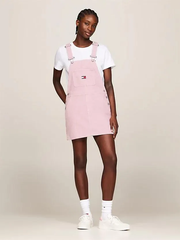 Latz-Minikleid aus Cord