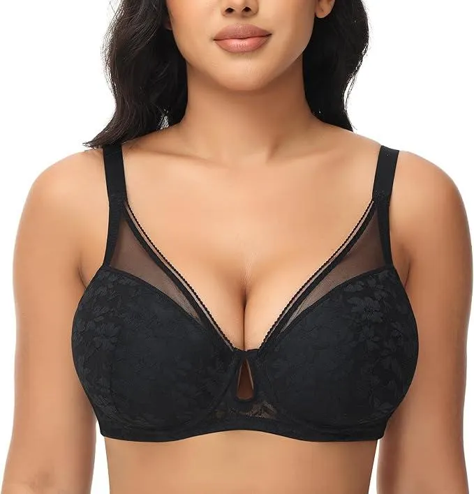 FallSweet Push Up Spitzen BH Damen Mit Bügel Sexy Klassische BHS für Damen