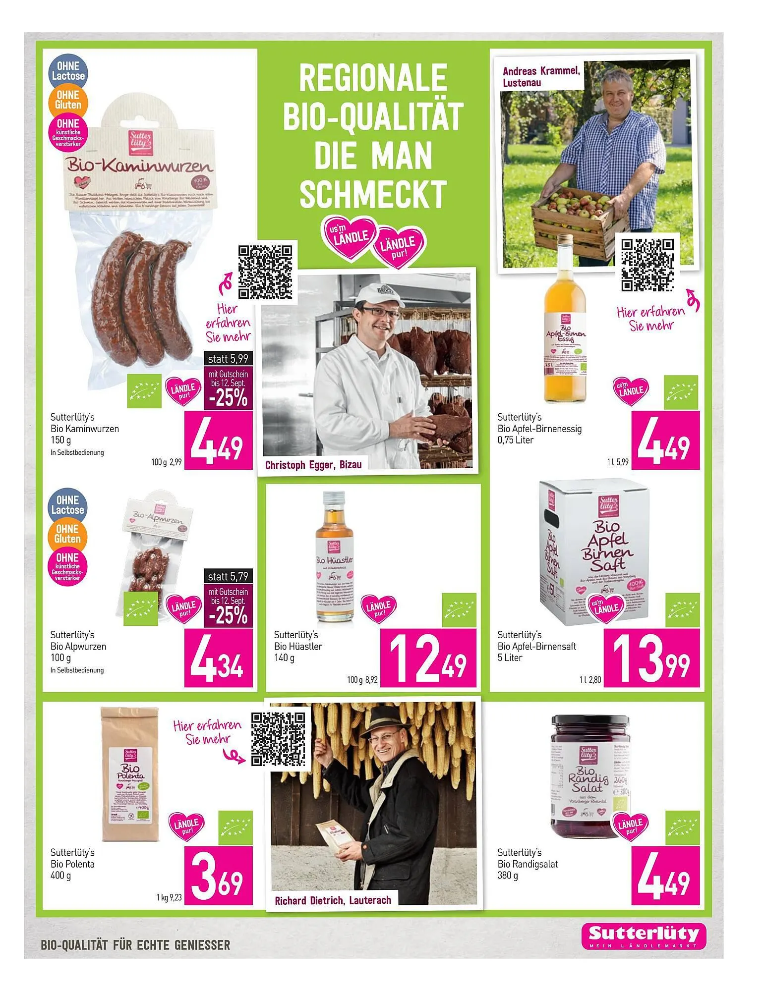 Sutterlüty Flugblatt von 7. September bis 12. September 2023 - Flugblätt seite 7