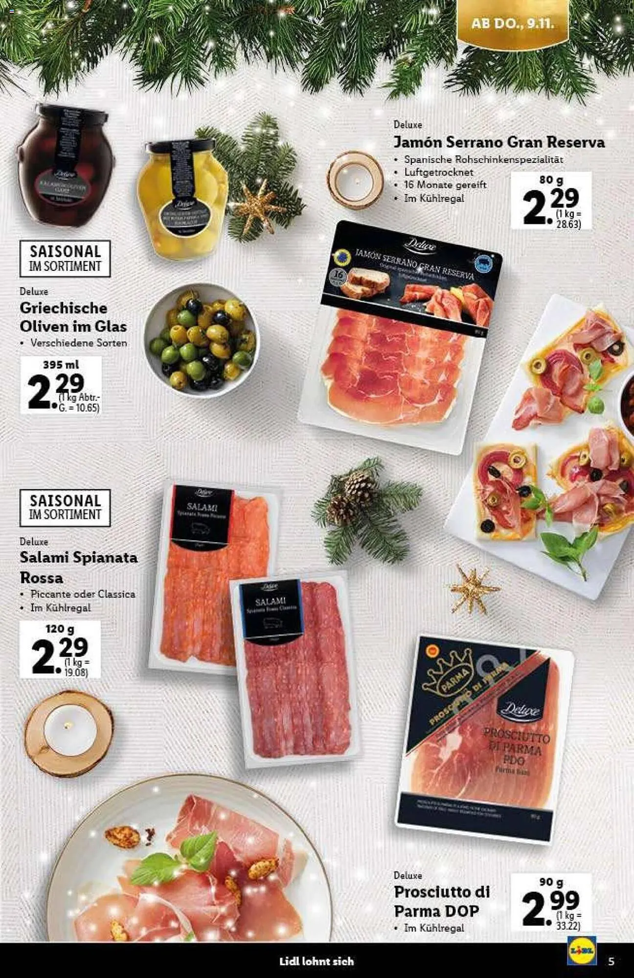 Lidl Flugblatt von 9. November bis 21. Dezember 2023 - Flugblätt seite 5