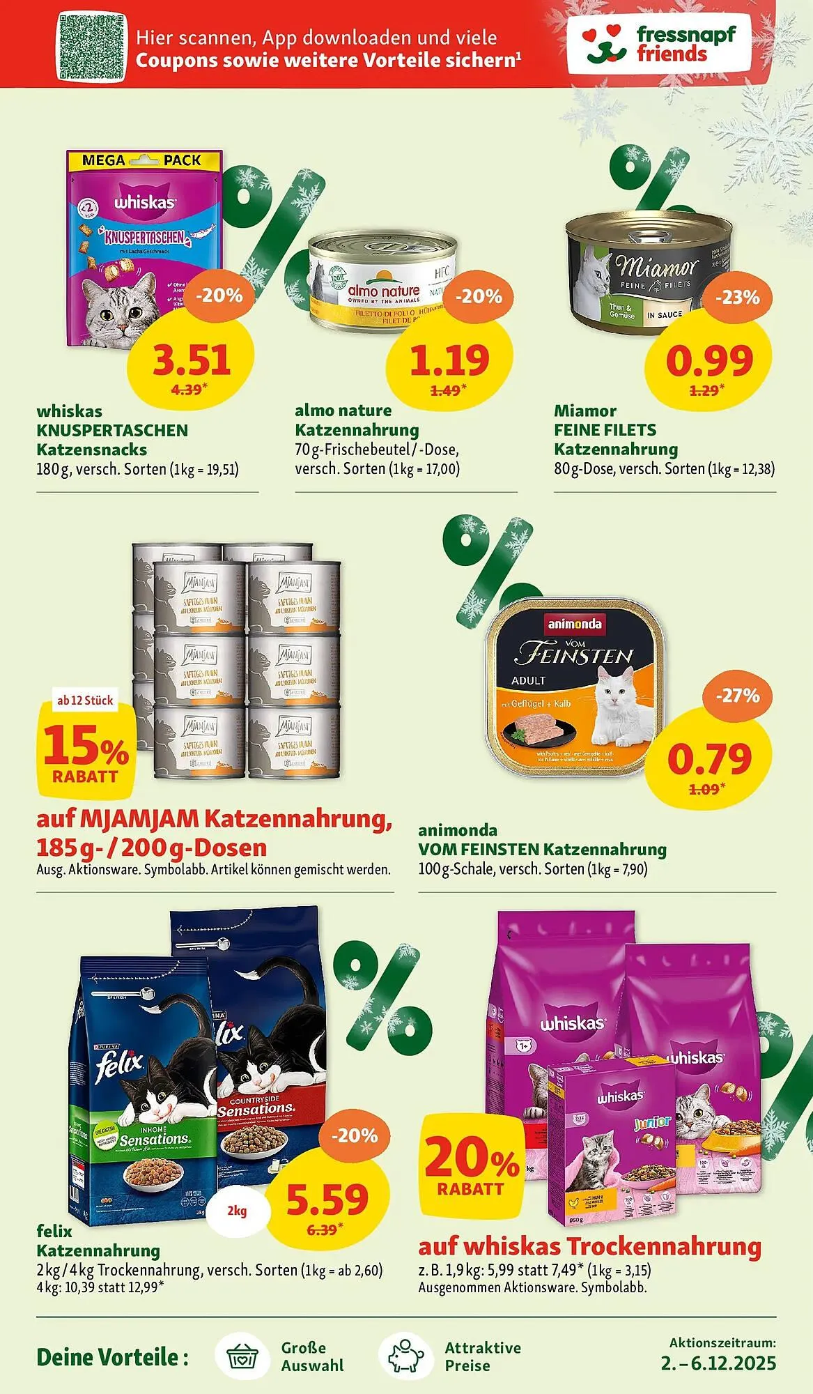 Fressnapf Flugblatt von 2. Dezember bis 6. Dezember 2025 - Flugblätt seite  5