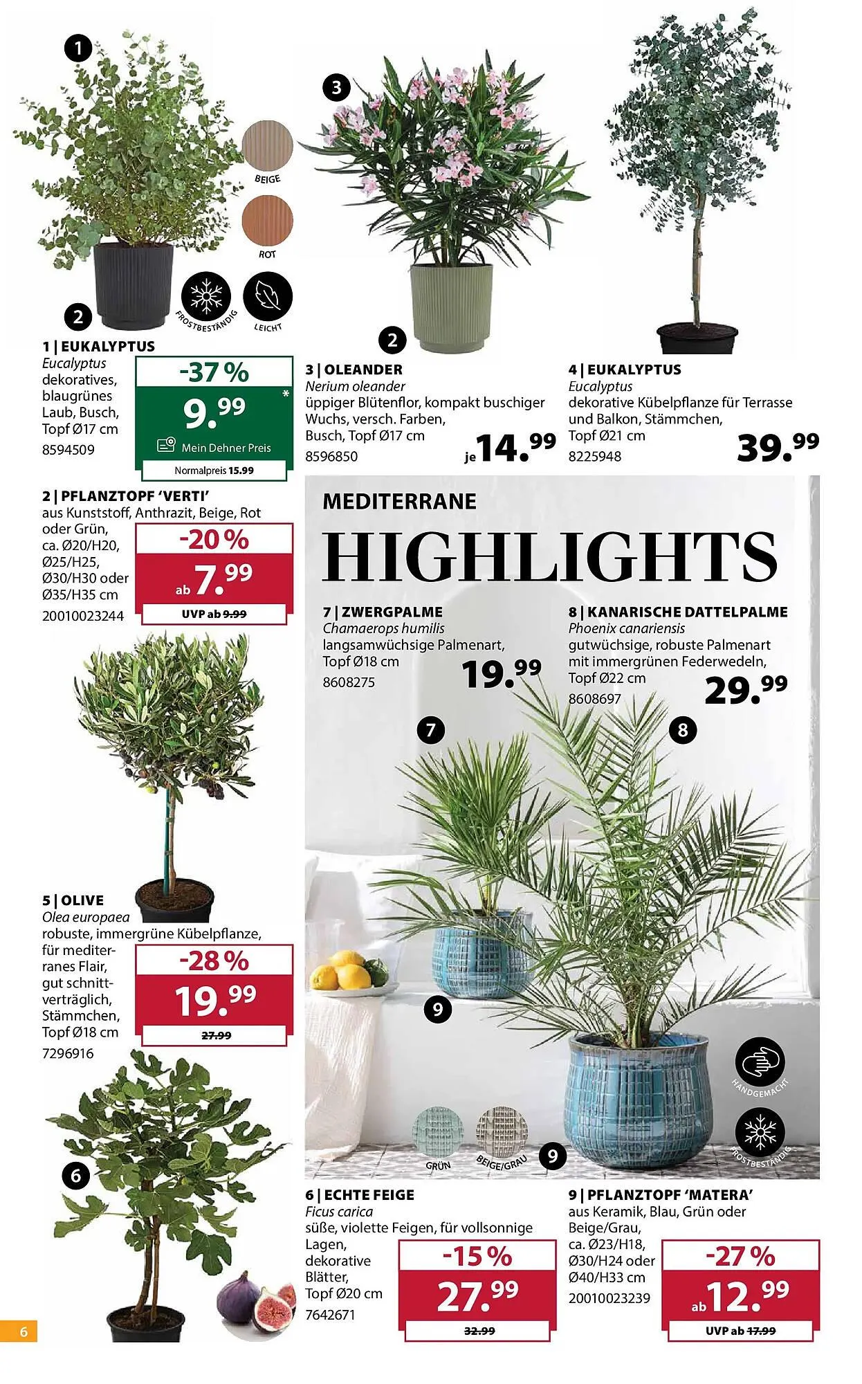 Dehner Flugblatt von 8. April bis 13. April 2026 - Flugblätt seite  6