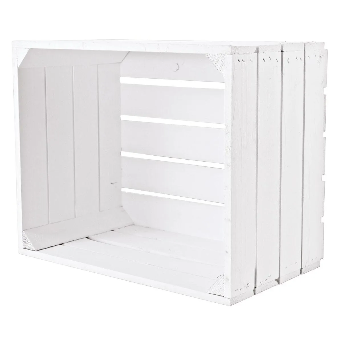 Holzkiste weiß 50 x 40 x 30 cm