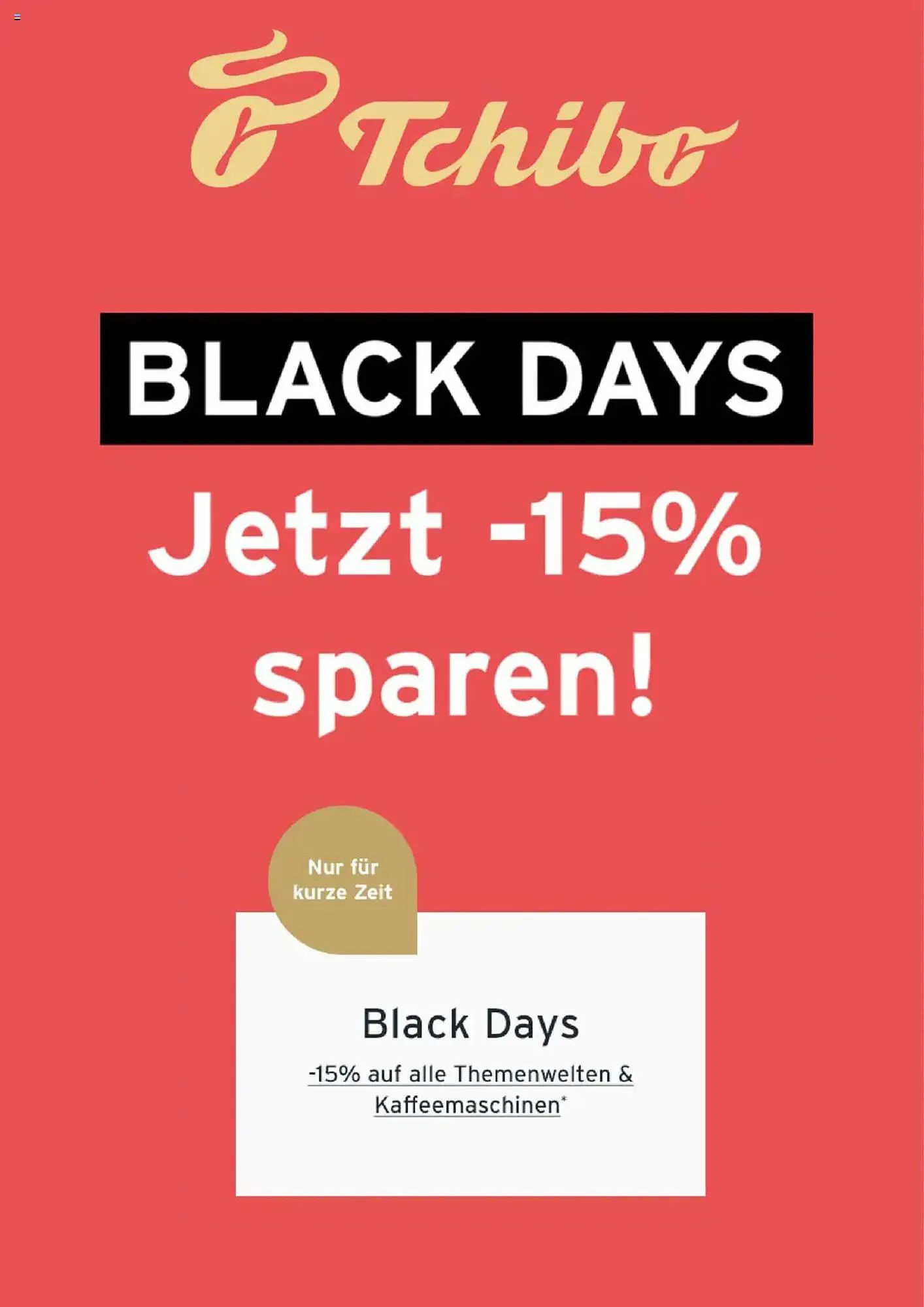 Tchibo Eduscho Flugblatt von 29. November bis 2. Dezember 2024 - Flugblätt seite  1