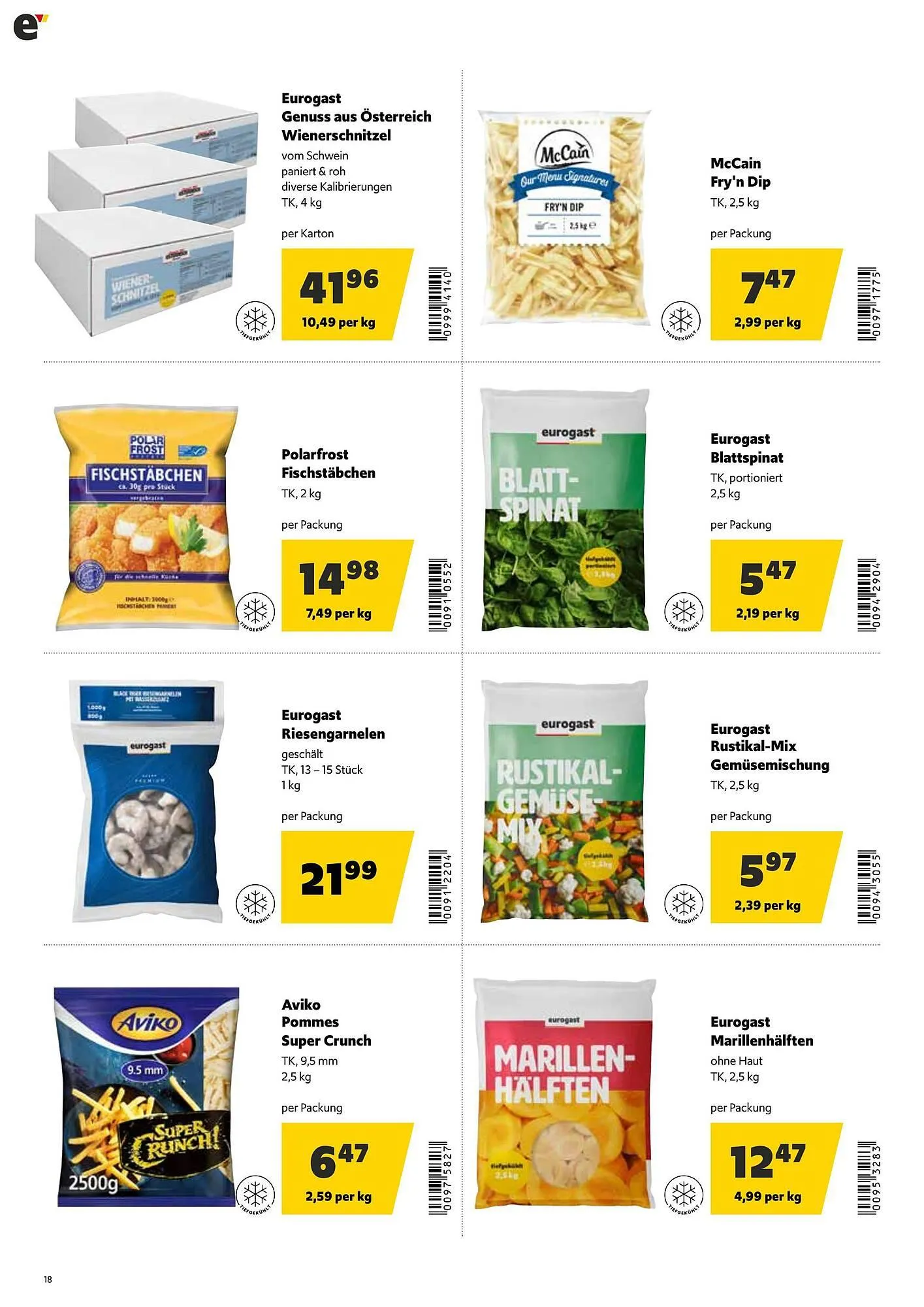 Eurogast Grissemann Flugblatt von 17. November bis 29. November 2025 - Flugblätt seite 18