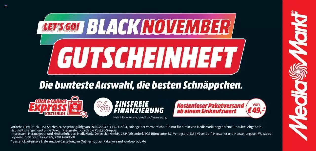 Media Markt Black November Gutscheinheft - 0