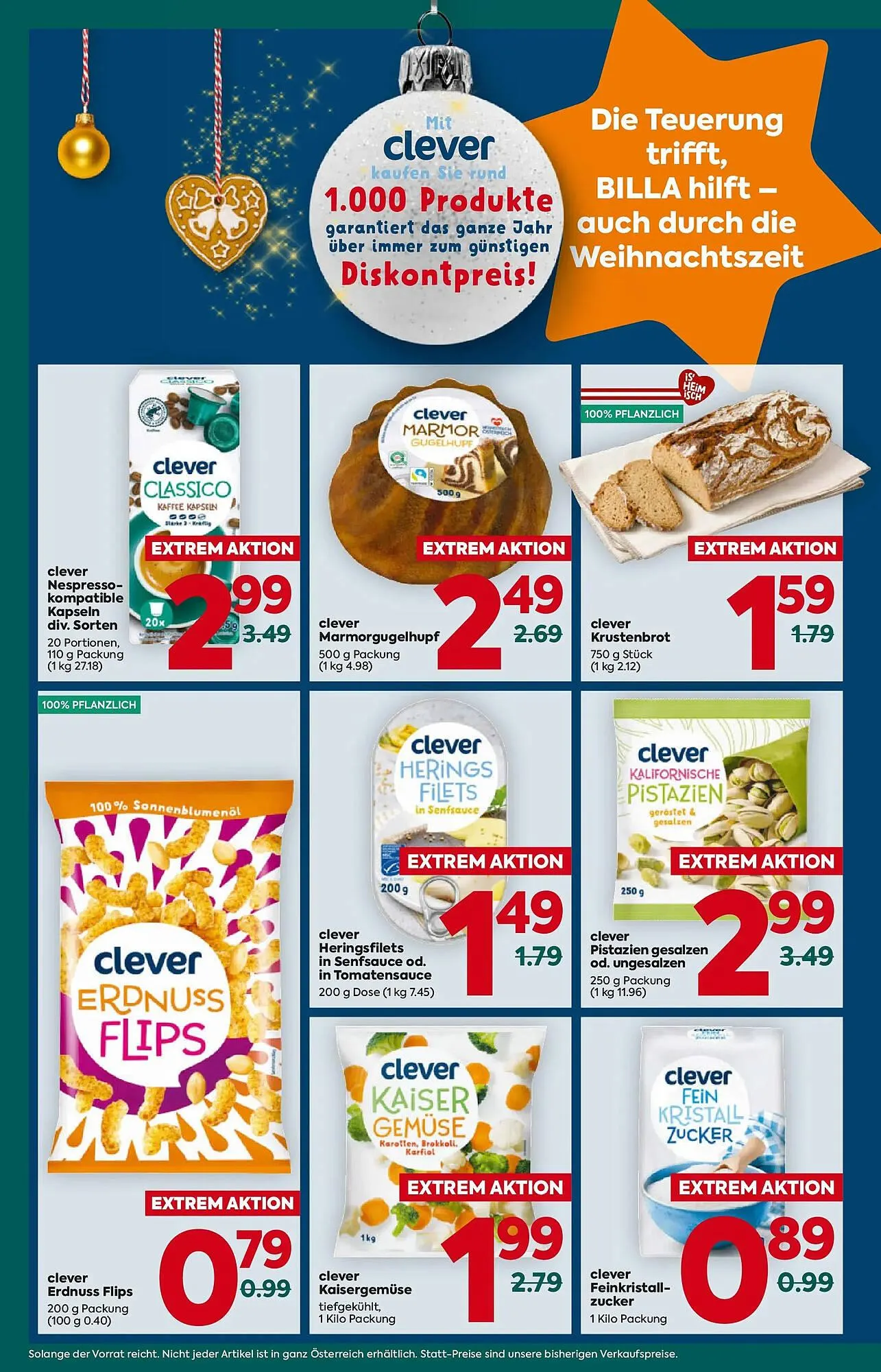 Billa Flugblatt von 4. Dezember bis 10. Dezember 2025 - Flugblätt seite  8