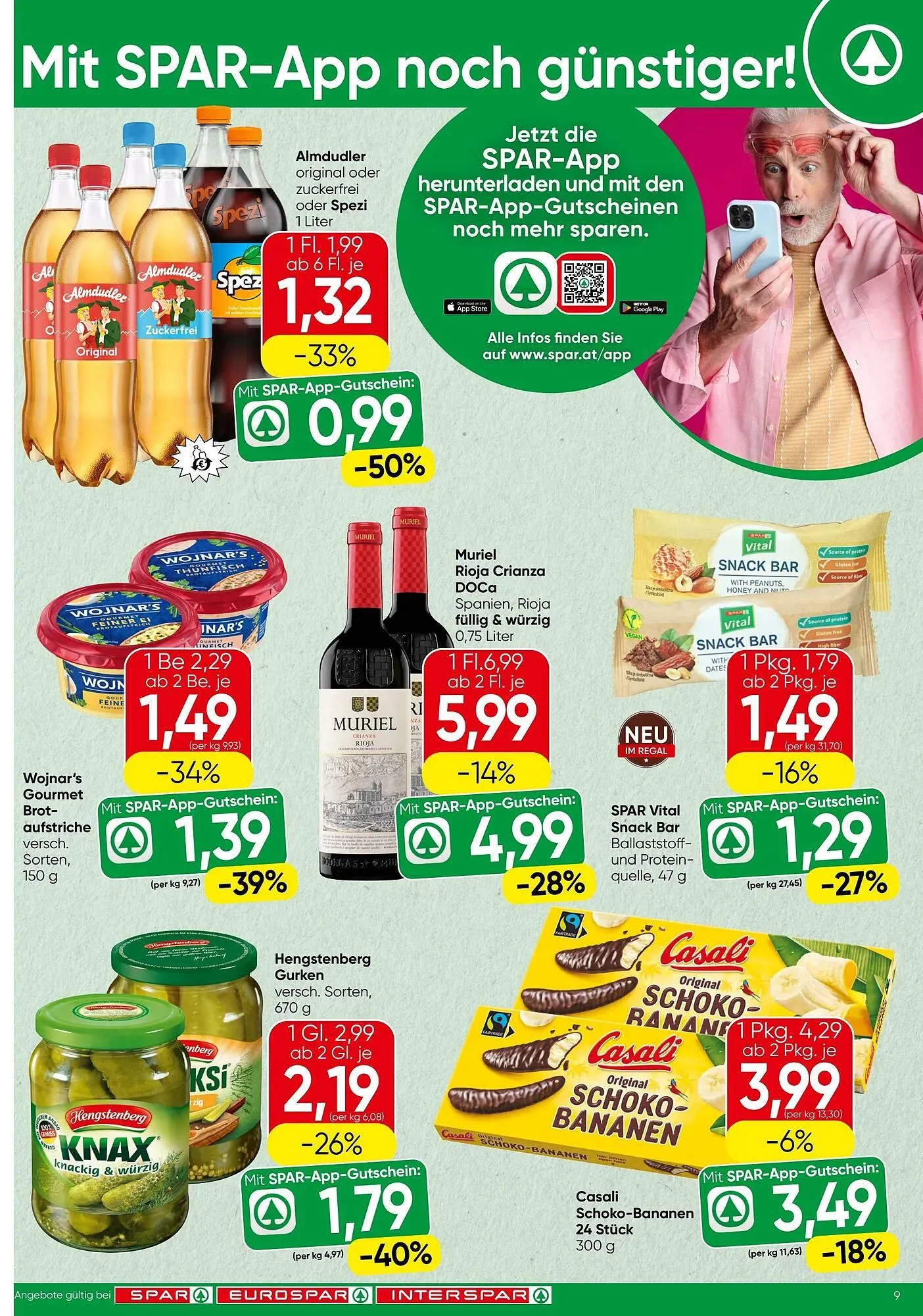Spar Flugblatt von 6. November bis 19. November 2025 - Flugblätt seite 9