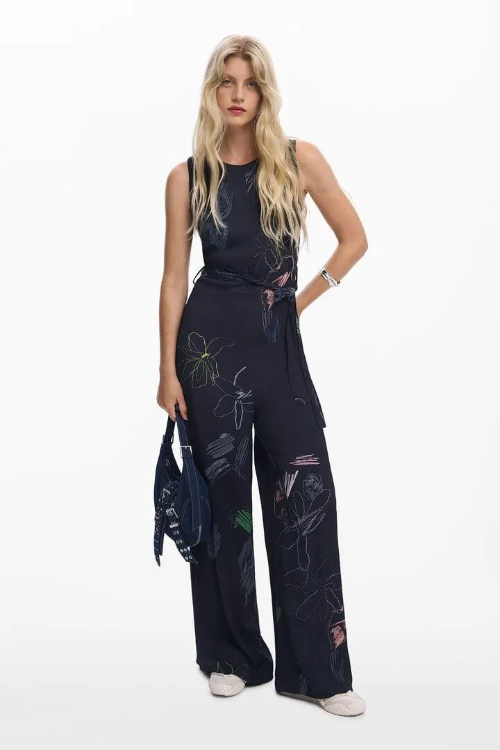 Floral Palazzo-Jumpsuit