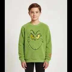 Grinch Weihnachtspullover Kinder Weihnachtspulli