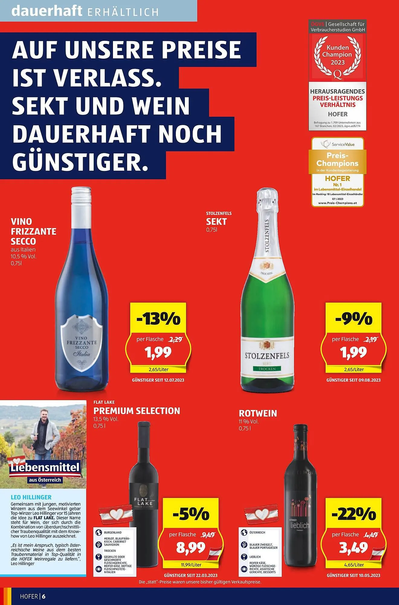 Hofer Flugblatt von 8. September bis 14. September 2023 - Flugblätt seite  6