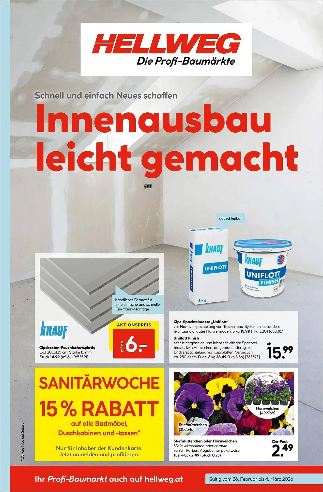 Hellweg Prospekt von 26. Februar bis 4. März 2026 - Flugblätt seite 1