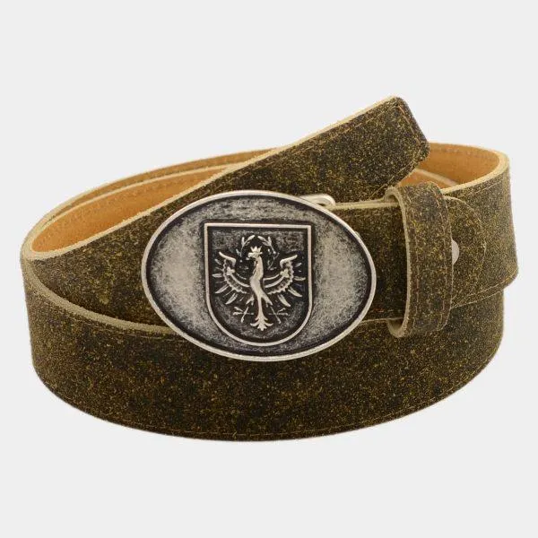 Ledergürtel “Tiroler Adler”, Hellbraun