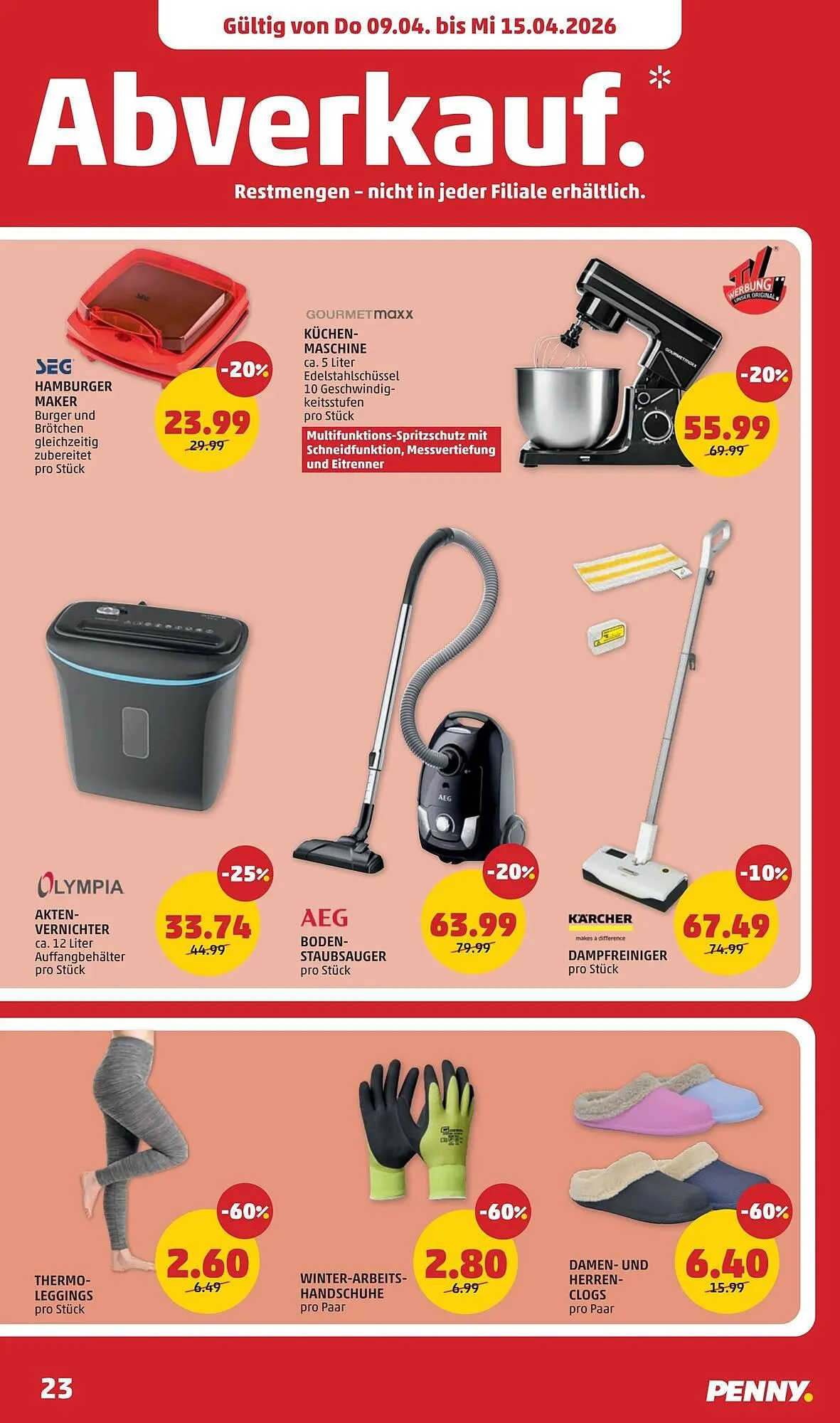 PENNY Flugblatt von 9. April bis 15. April 2026 - Flugblätt seite  23