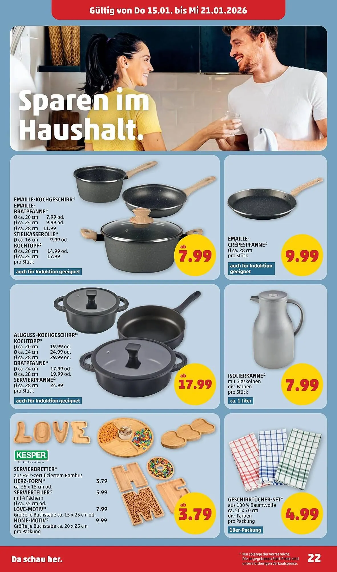 PENNY Flugblatt von 15. Jänner bis 21. Jänner 2026 - Flugblätt seite  22