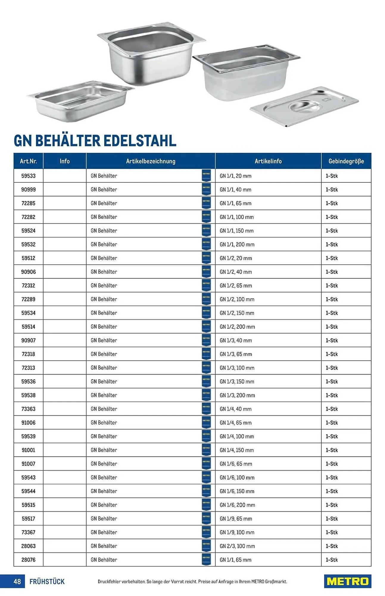 Metro Flugblatt von 18. März bis 1. April 2026 - Flugblätt seite  48