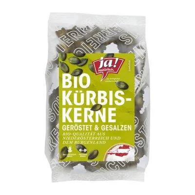 Ja! Natürlich Kürbiskerne Natur geröstet & gesalzen